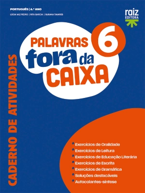 Caderno de atividades - Palavras fora da caixa 6 - Português - 6.º Ano