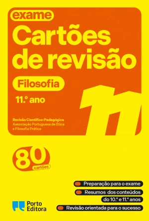 Cartões de revisão - Livro Filosofia - 11.º ano
