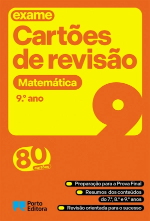Cartões de revisão - Livro Matemática - 9.º ano