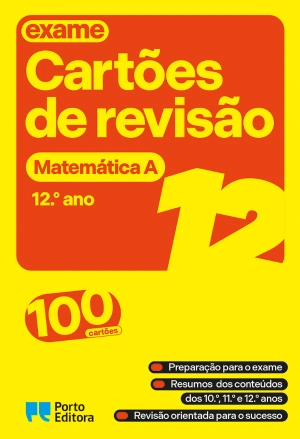 Cartões de revisão - Livro Matemática A - 12.º ano