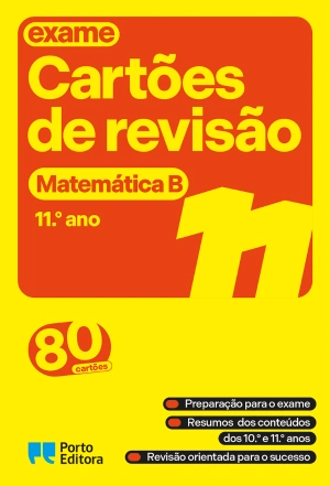 Cartões de revisão - Livro Matemática B - 11.º ano