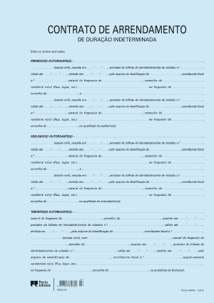 Contrato de Arrendamento de Duração Indeterminada