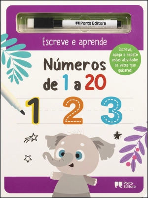Escreve e aprende - Números de 1 a 20