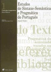 Estudos de Sintaxe-Semântica e Pragmática do Português