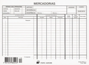 Ficha de Mercadorias (19,2 x 14 cm)