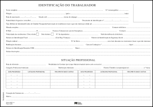 Ficha de Trabalhador A4