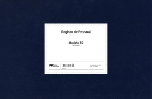 Livro de Registo de Pessoal - Modelo 30 - 50 Folhas