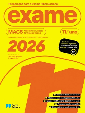 Preparação para o Exame Final Nacional 2026 - MACS - Matemática Aplicada às Ciências Sociais - 11.º ano