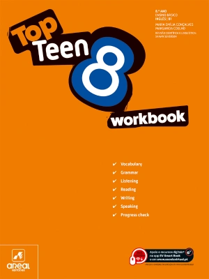 Workbook - Top Teen 8 - Inglês - 8.º Ano
